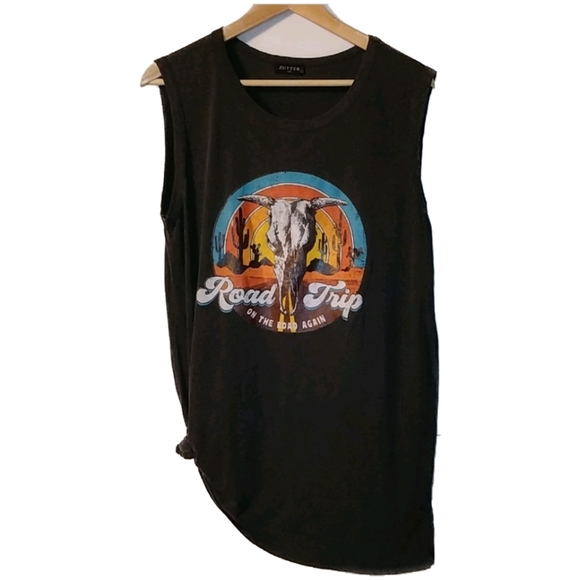 Tops - Zutter Road Trip Muscle Knot Tee Shirt Large